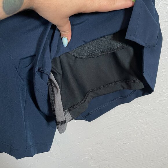 Columbia Men XXL Navy Blue Alpine Chill Zero Shorts Lined Pockets Drawstring - Picture 4 of 8